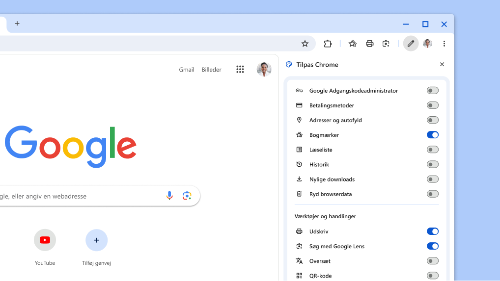 En ny måde at tilpasse værktøjslinjen på