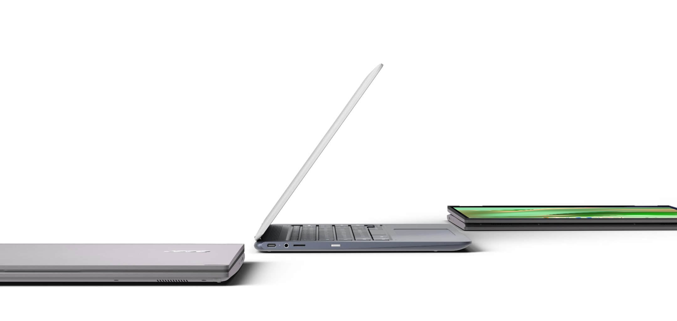 Der er et stort udvalg af Chromebooks til Mac- eller pc-brugere, der gerne vil prøve noget nyt.