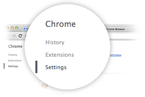 Præferencer i Google Chrome